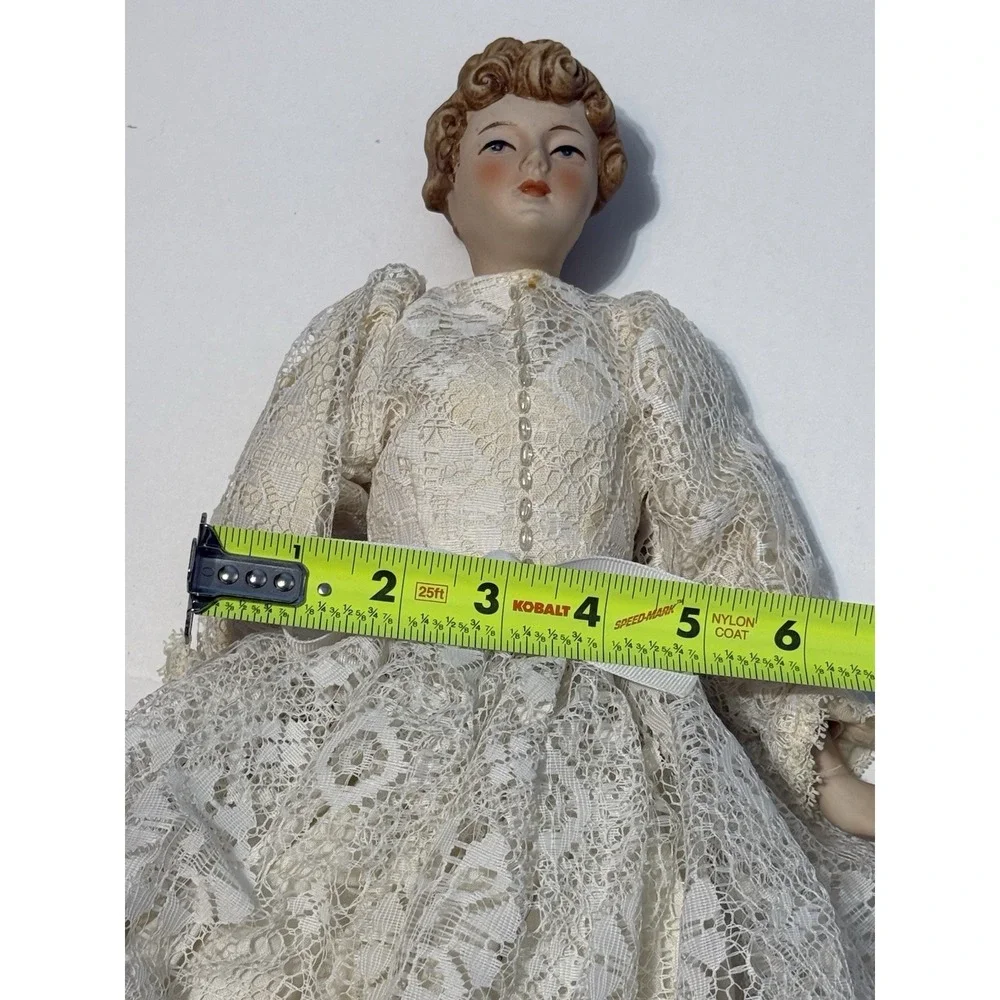 Rare Antique Fancy‎ Parian Bisque China Shoulder Head Doll 16